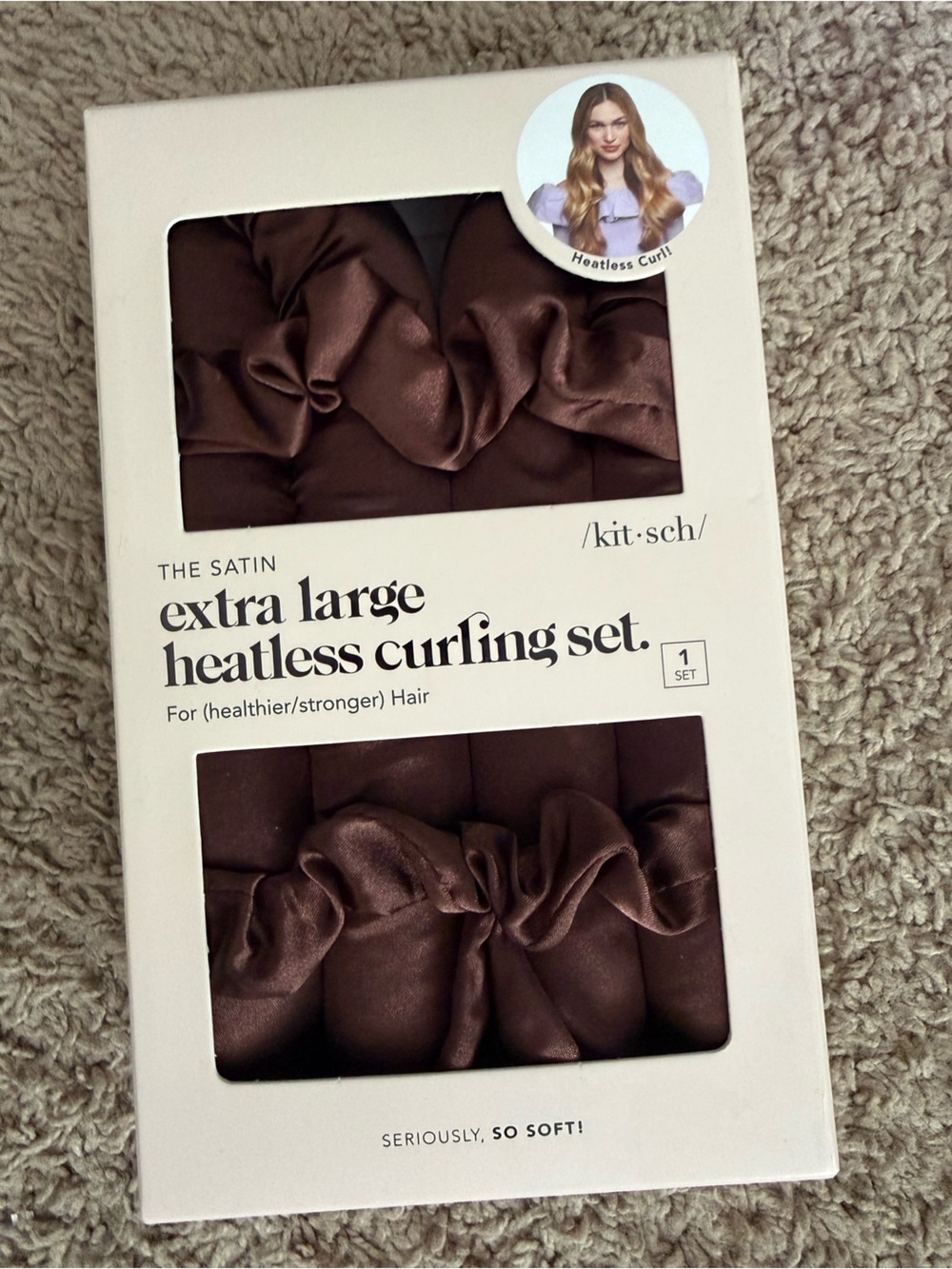 Extra Large Satin Hairless Curling Set